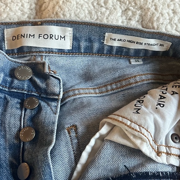 Denim Forum “The Arlo Hi-Rise Straight” Jeans - Picture 5 of 6